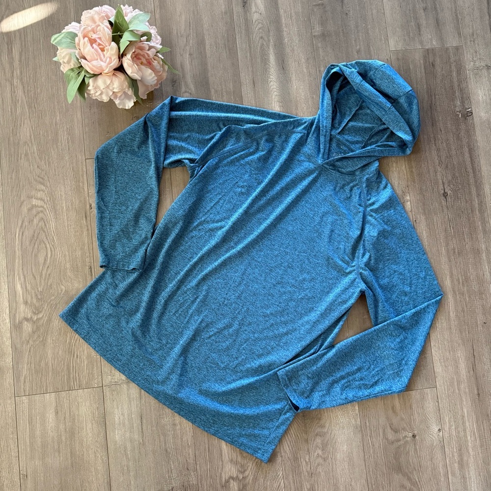 Men's Heather Blue Athletic‎ Pullover Hoodie